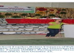Teacher Donates to Kalahi-CIDSS Project in Masbate Town