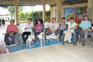 Persons with Disability (PWD’s) participates the NDPR week celebration at Sagrada Familia in Bonot, Legazpi City.