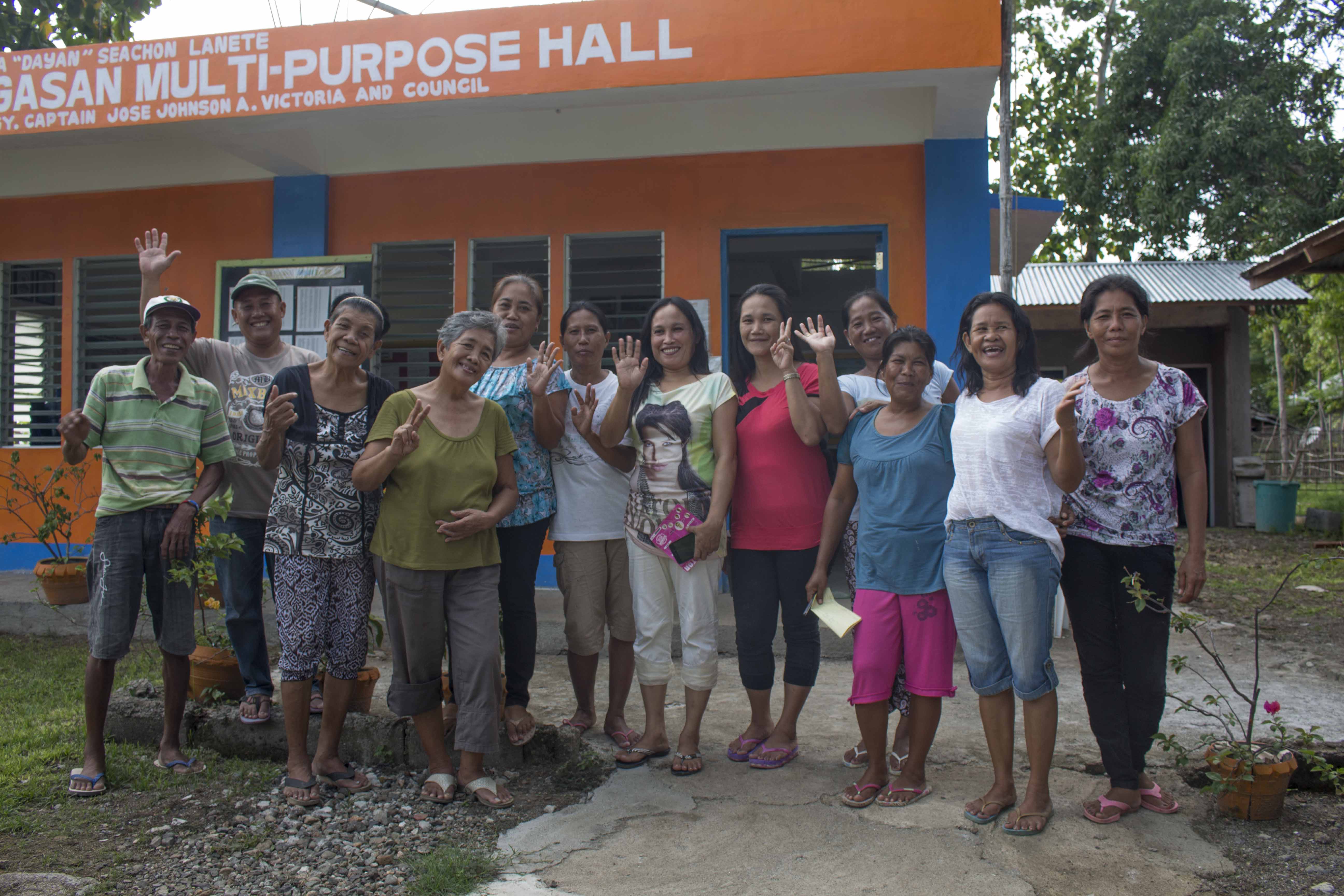 The volunteers and the Barangay Council of Brgy. Narangasan who implemented the construction of the Day Care Center in Purok Villarin, the farthest part of the community.
