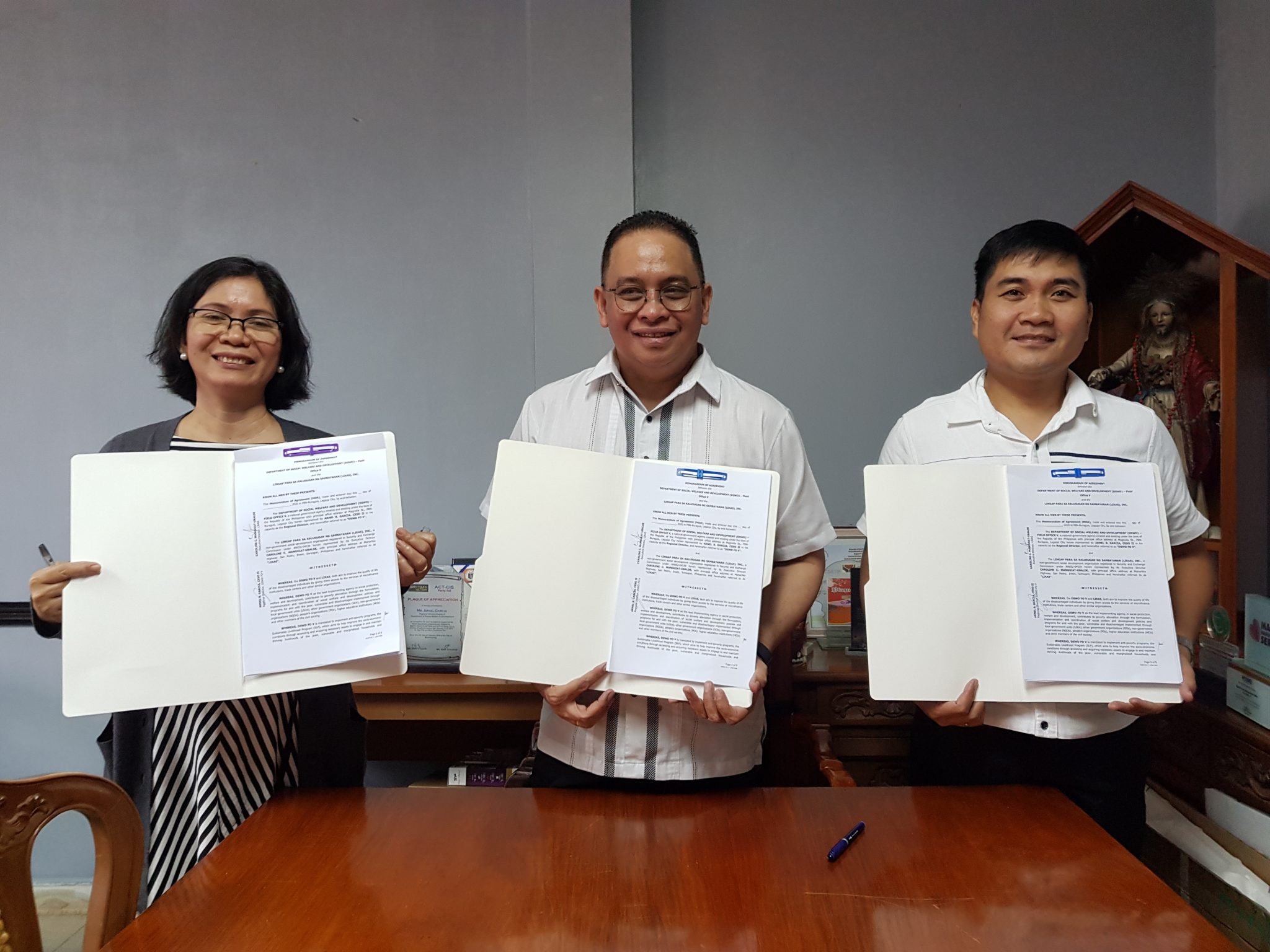 Dswd Slp Links Partnership With Likas For Livelihood Projects Dswd Field Office V Official Website