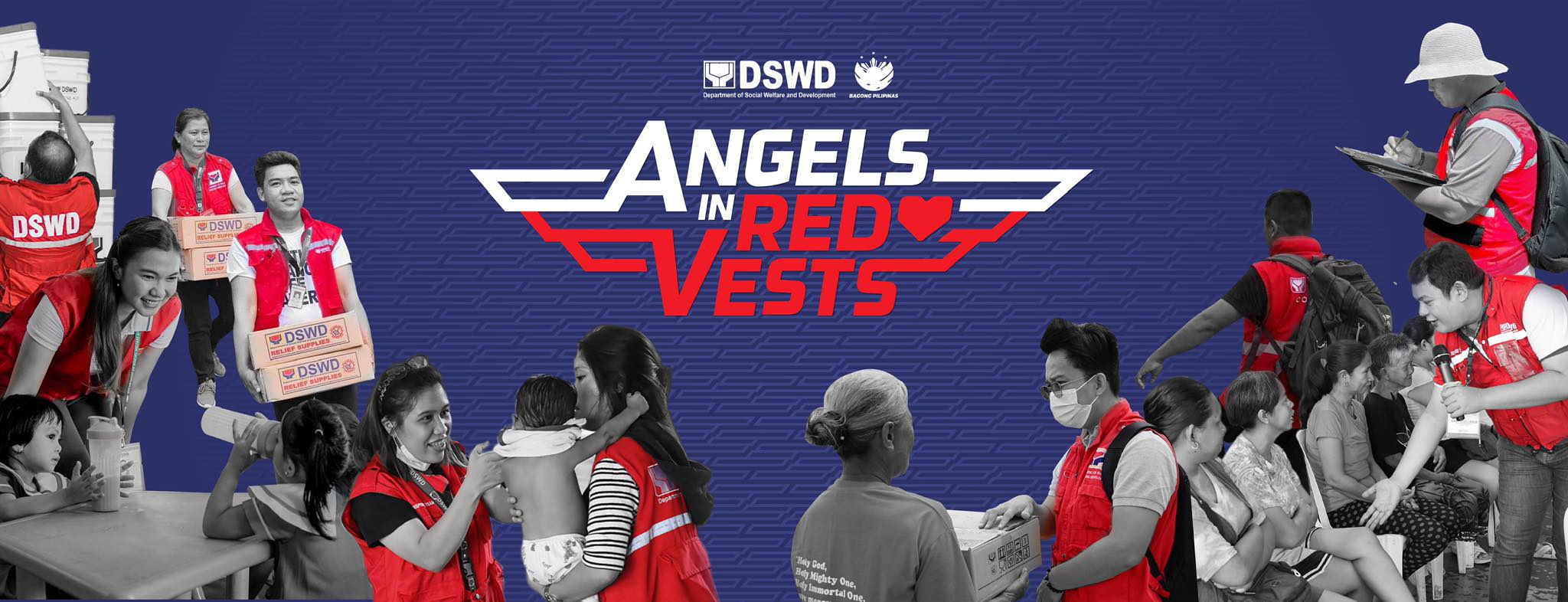 angel in red vest banner